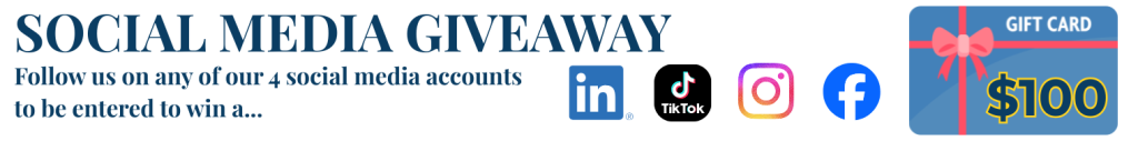 Social Media Giveaway website banner